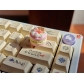 1pc Round Layer Cake Clay Food Keycaps Knob Keycap with Magnet for Hi75 Hi8 Mechanical Gaming Keyboard